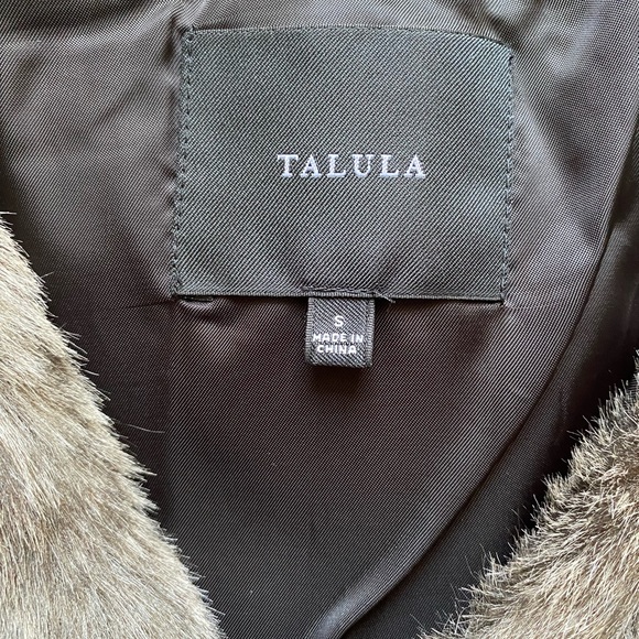 ARITZIA NWOT Talula Park Slope faux fur vest. Size small. Grey/brown colour. - Picture 4 of 8